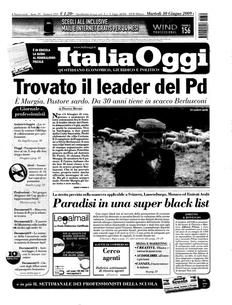 Italia oggi : quotidiano di economia finanza e politica